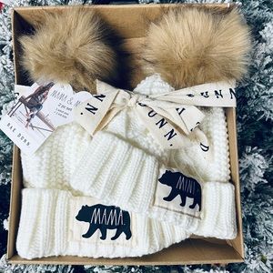 *SOLD* RAE DUNN MAMA AND MINI POM POM